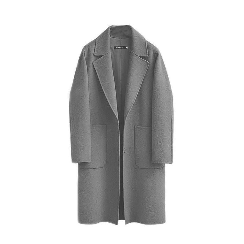 Pamella | Women’s long wool-blend coat with a clean tailored silhouette