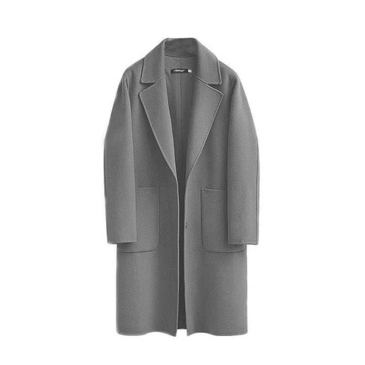 Pamella | Women’s long wool-blend coat with a clean tailored silhouette