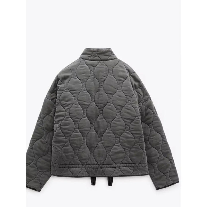 Karter | Women’s quilted padded jacket with wave stitching