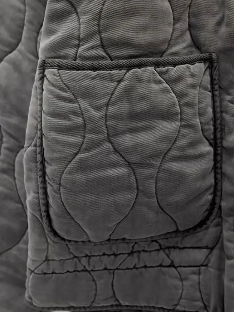 Karter | Women’s quilted padded jacket with wave stitching