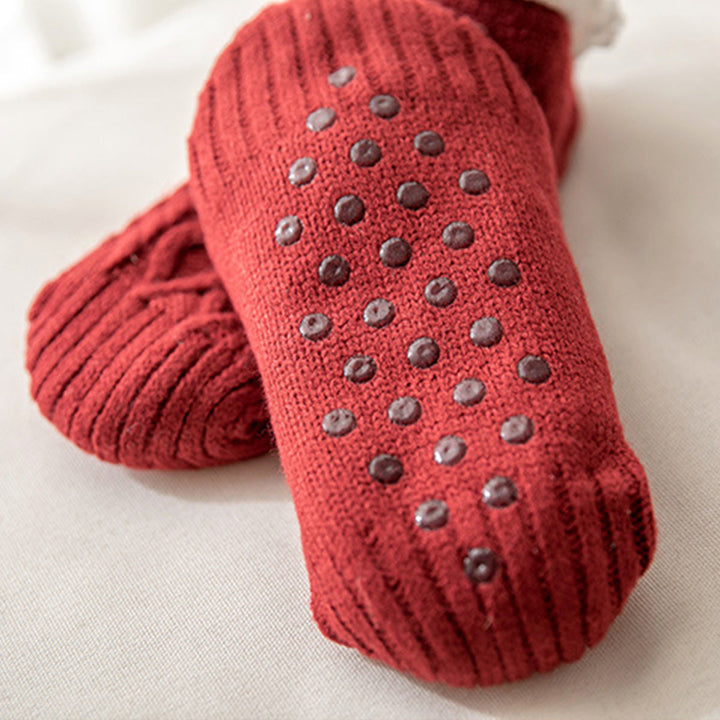 Rodelyn | Women’s brushed fleece anti-slip socks