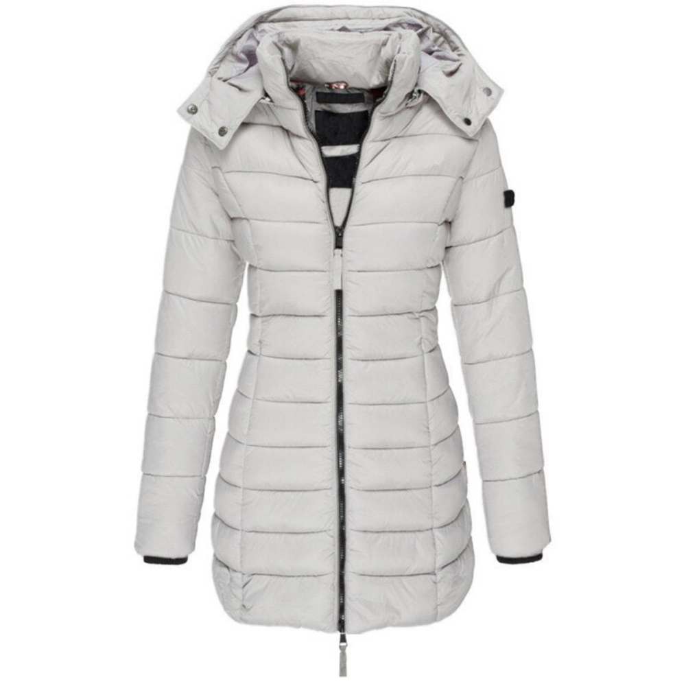 Stella | Women’s long hooded puffer jacket