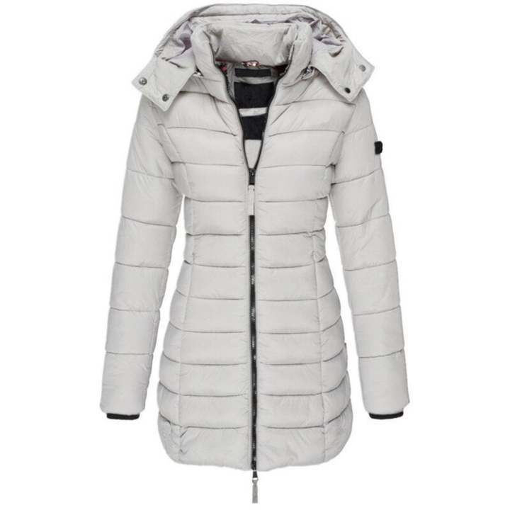 Stella | Women’s long hooded puffer jacket