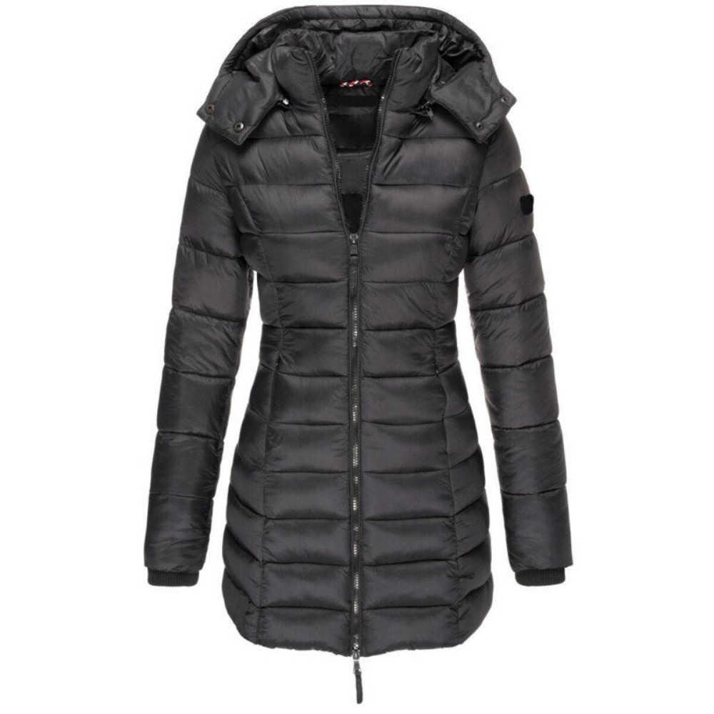 Stella | Women’s long hooded puffer jacket