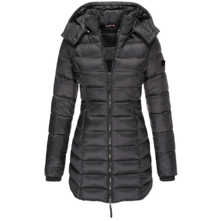 Stella | Women’s long hooded puffer jacket