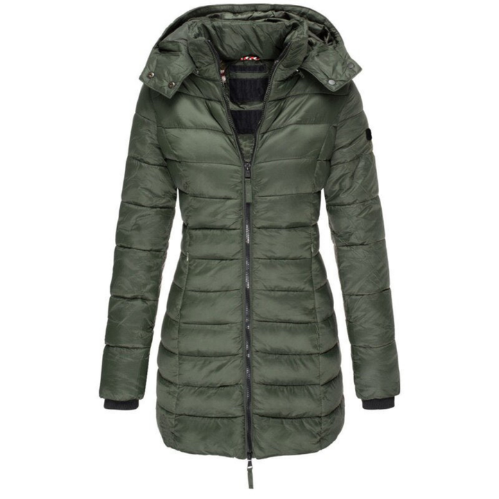 Stella | Women’s long hooded puffer jacket