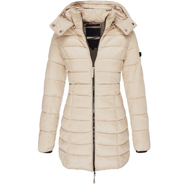 Stella | Women’s long hooded puffer jacket