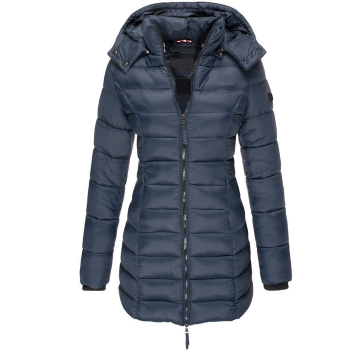Stella | Women’s long hooded puffer jacket