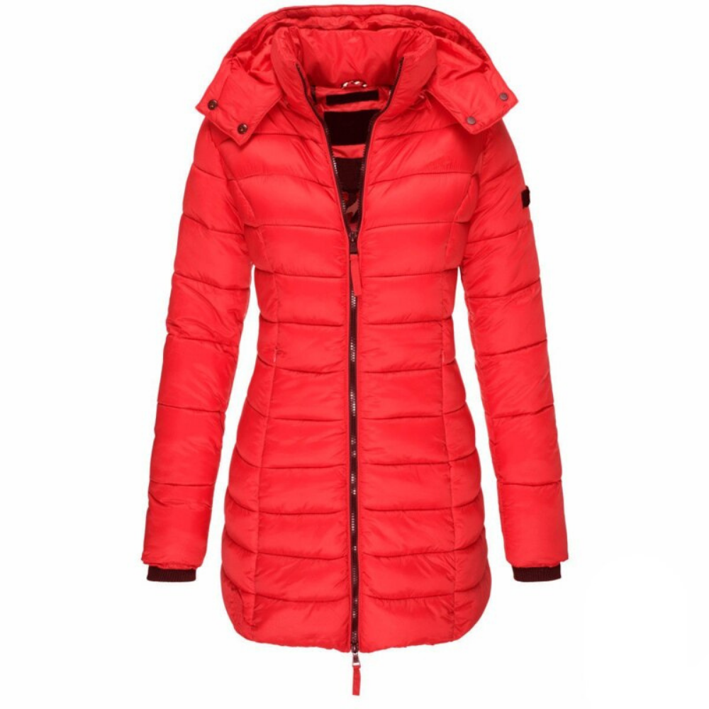 Stella | Women’s long hooded puffer jacket