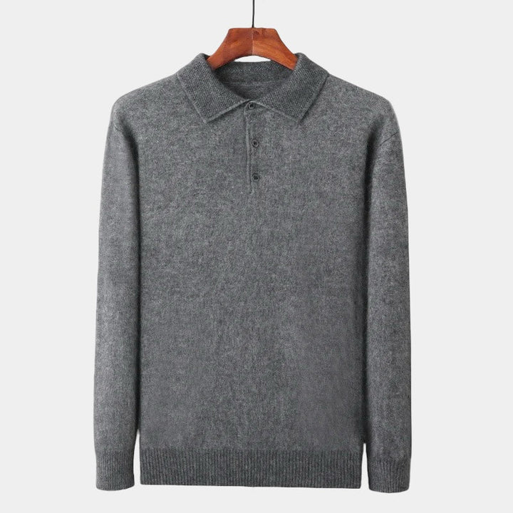 Jon | Men's polo sweater with structured collar
