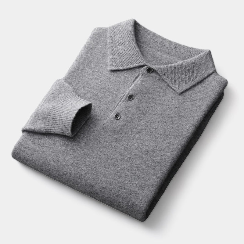 Jon | Men's polo sweater with structured collar