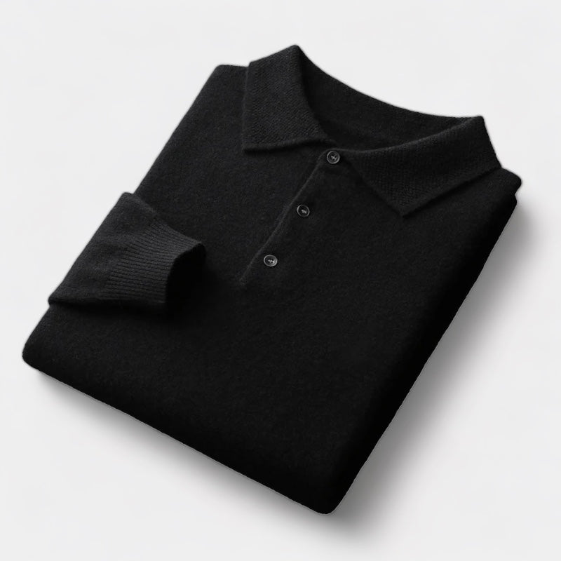 Jon | Men's polo sweater with structured collar
