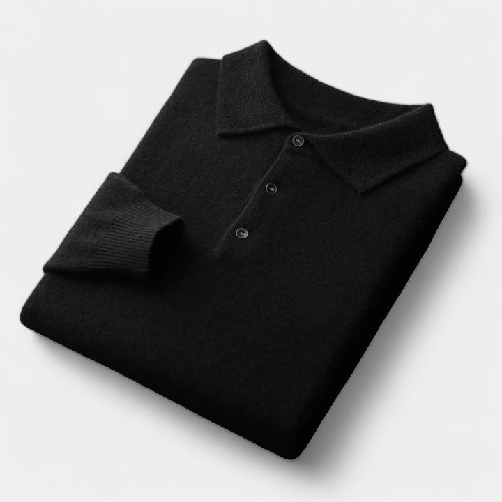 Jon | Men's polo sweater with structured collar