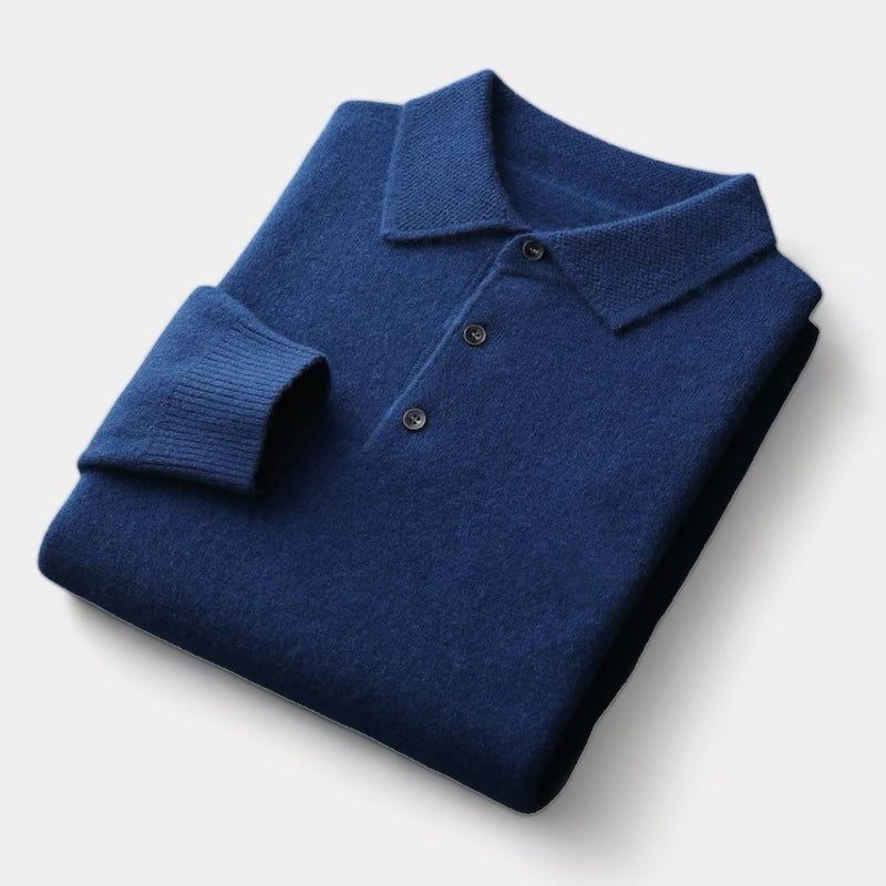 Jon | Men's polo sweater with structured collar