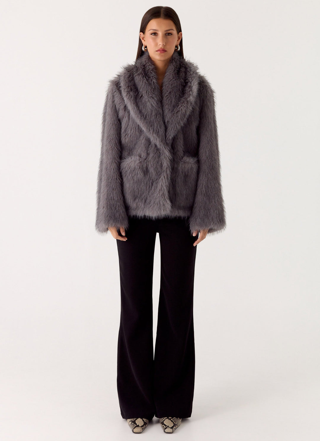 Julie | Women’s oversized faux fur jacket