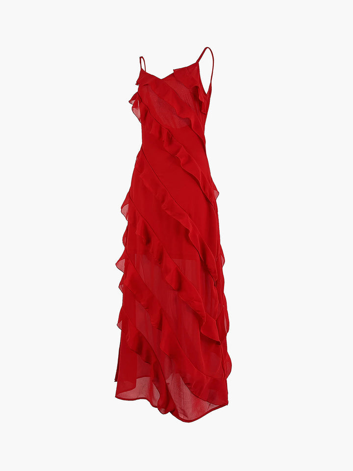 Rosaria | Women's dress with layered ruffles