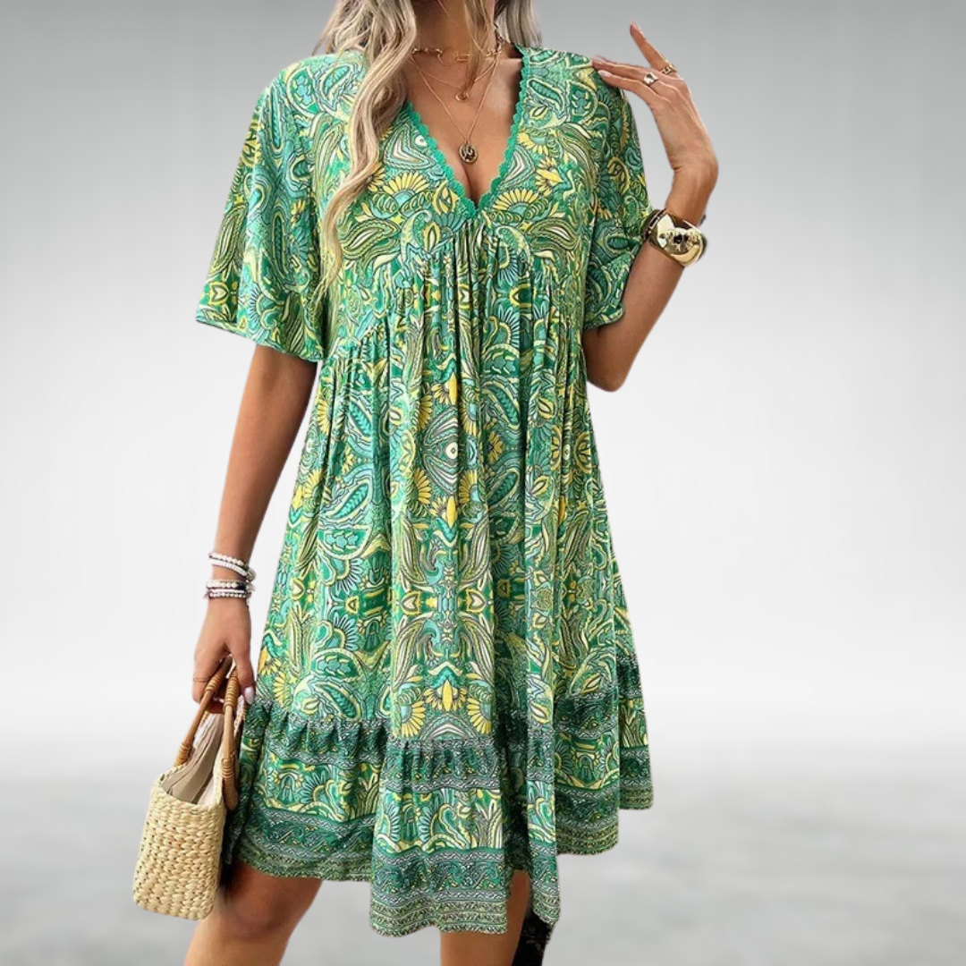 Adriana | Women's boho mini dress
