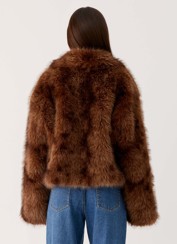 Kyra | Women’s luxe faux fur cropped jacket