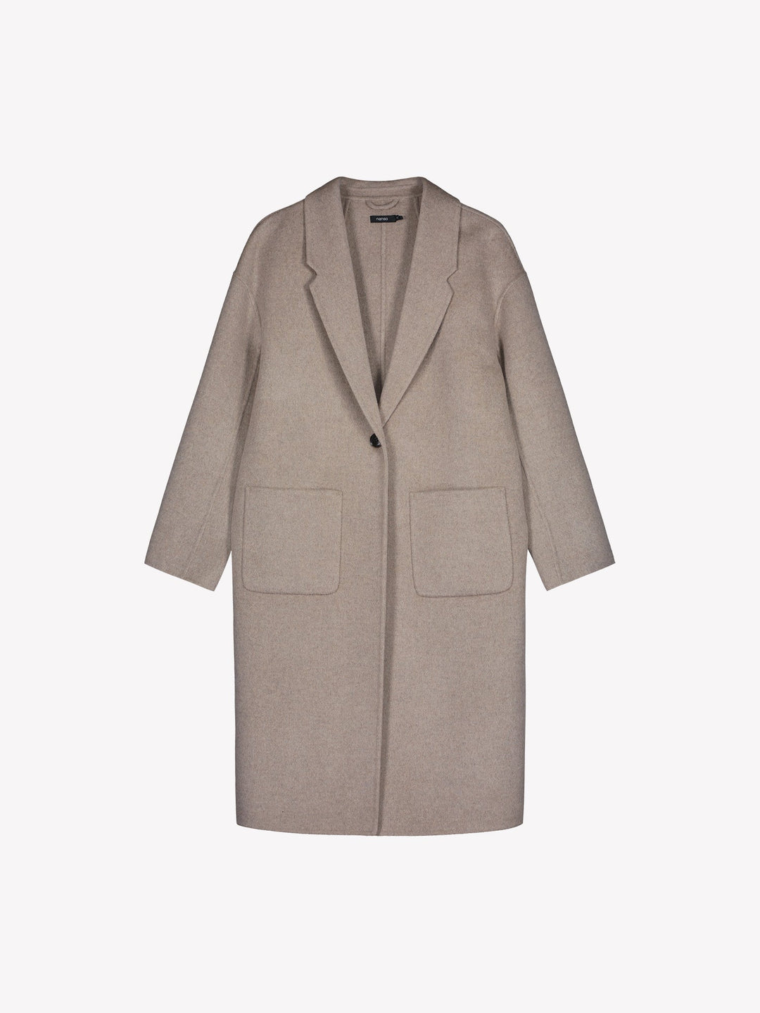 Lynne | Women’s long wool coat with a straight silhouette
