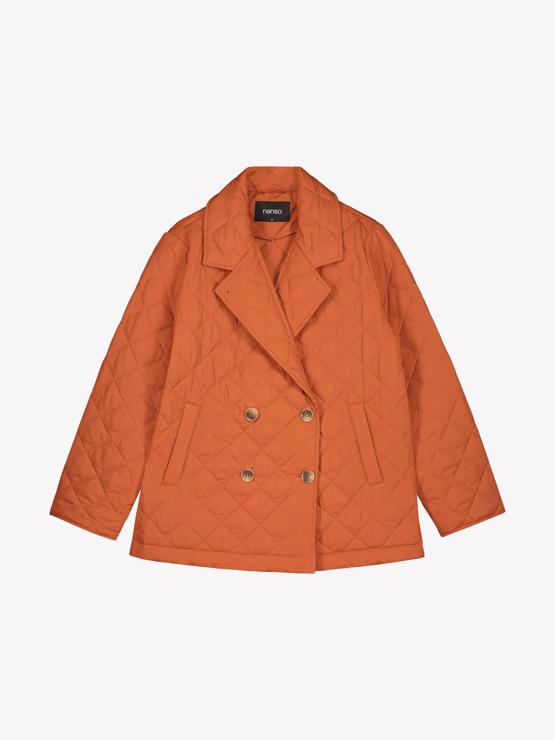 Paulina | Women’s double-breasted quilted jacket with wide lapel collar