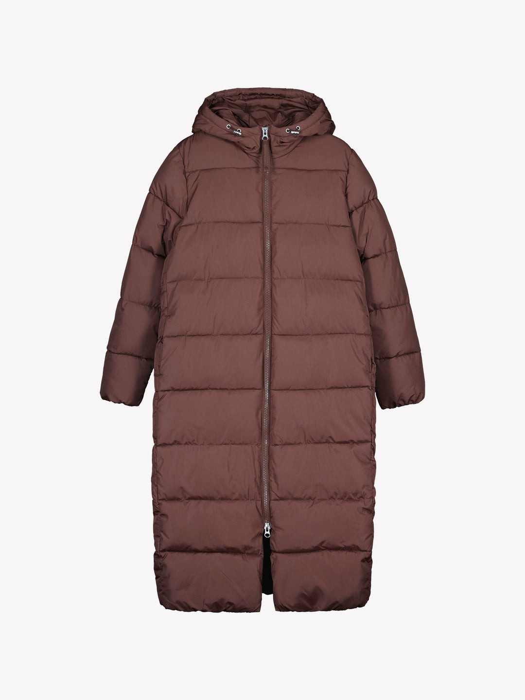 Milana | Women’s longline hooded puffer coat with double-ended zip