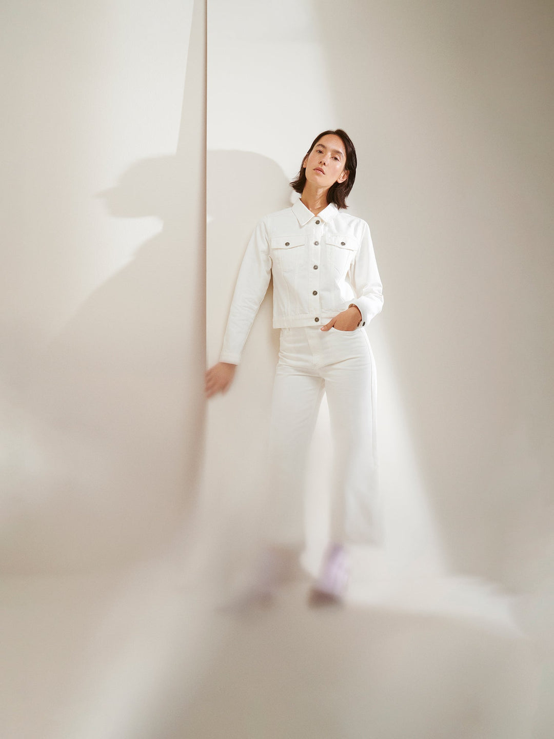 Nathalie | Women’s denim jacket with classic tailoring