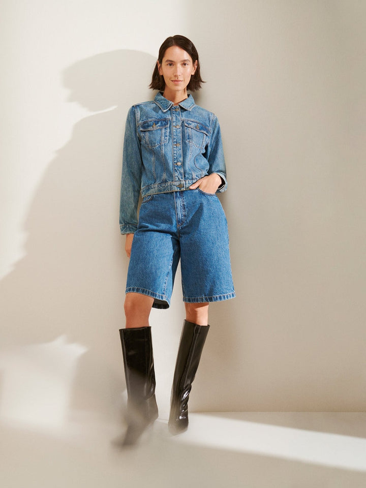 Shobe | Women’s classic denim jacket with timeless details