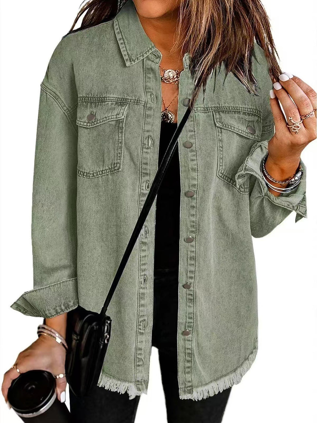Katja | Women’s classic everyday denim jacket with relaxed fit and functional pockets