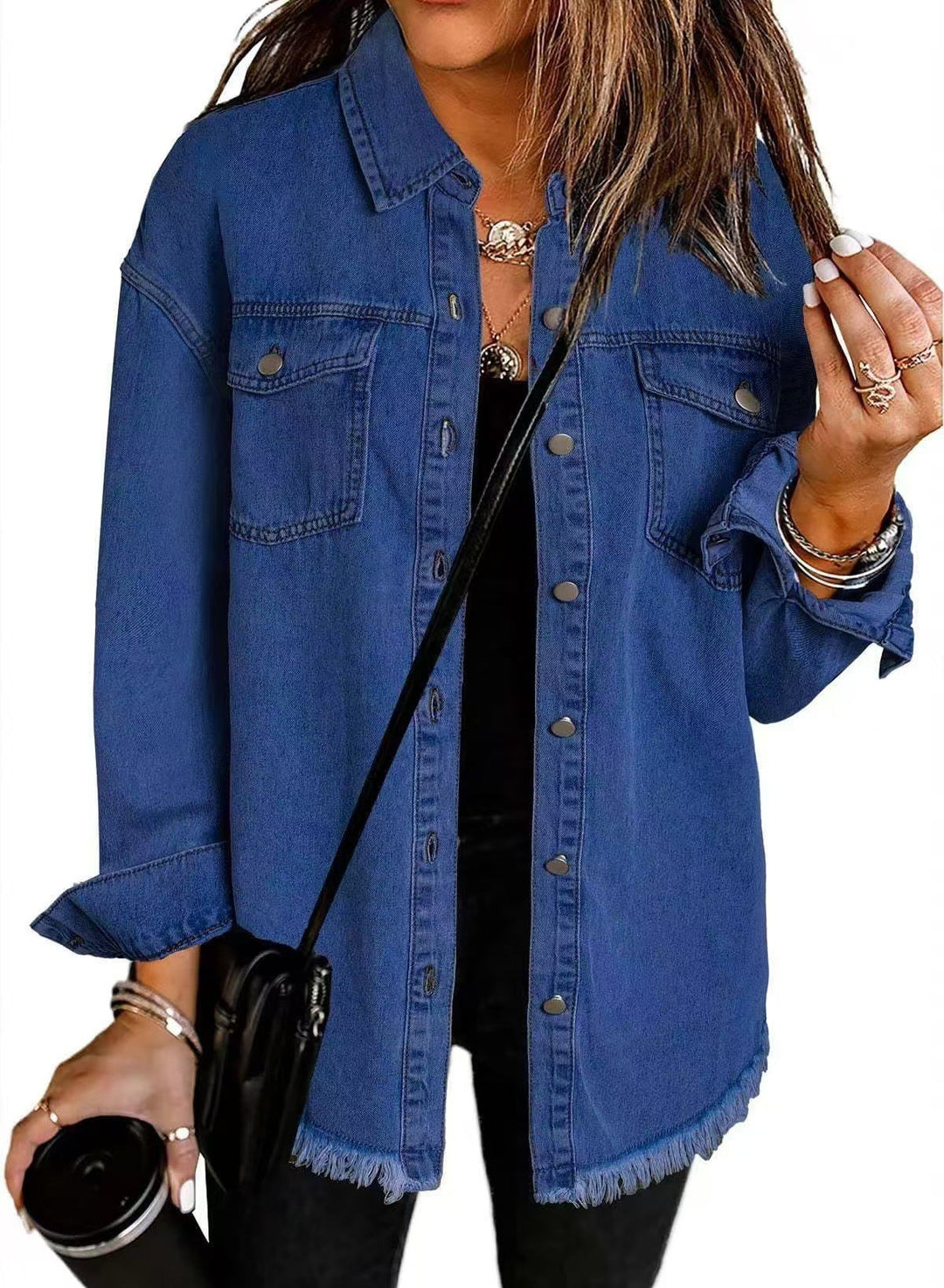 Katja | Women’s classic everyday denim jacket with relaxed fit and functional pockets
