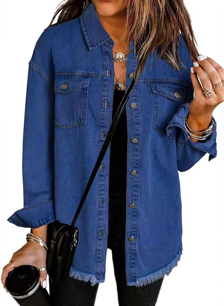 Katja | Women’s classic everyday denim jacket with relaxed fit and functional pockets