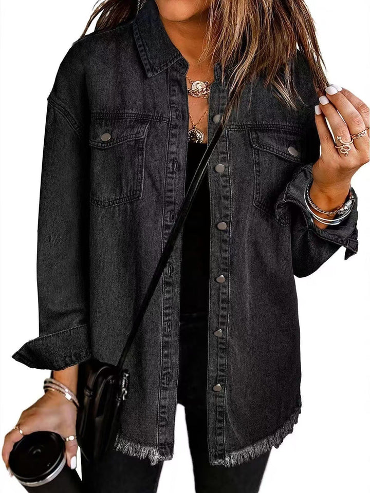 Katja | Women’s classic everyday denim jacket with relaxed fit and functional pockets