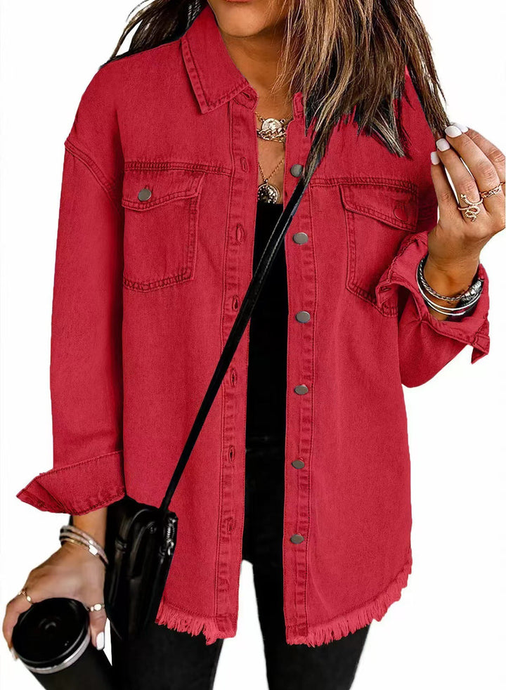 Katja | Women’s classic everyday denim jacket with relaxed fit and functional pockets