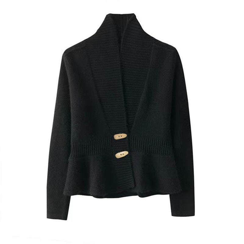 Leah | Women’s scandinavian-style v-neck button cardigan