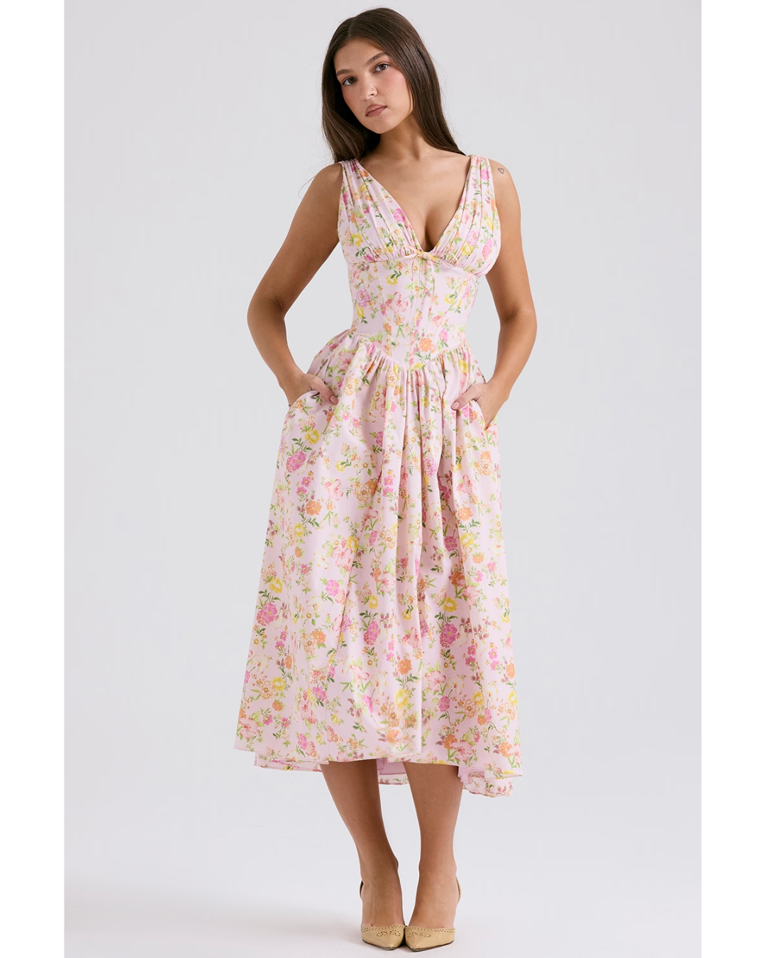 Rosie | Timeless floral midi dress