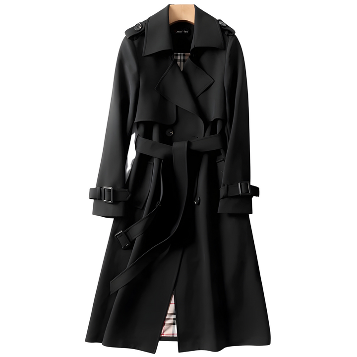 Arnie | Women’s tailored trench coat with adjustable belt