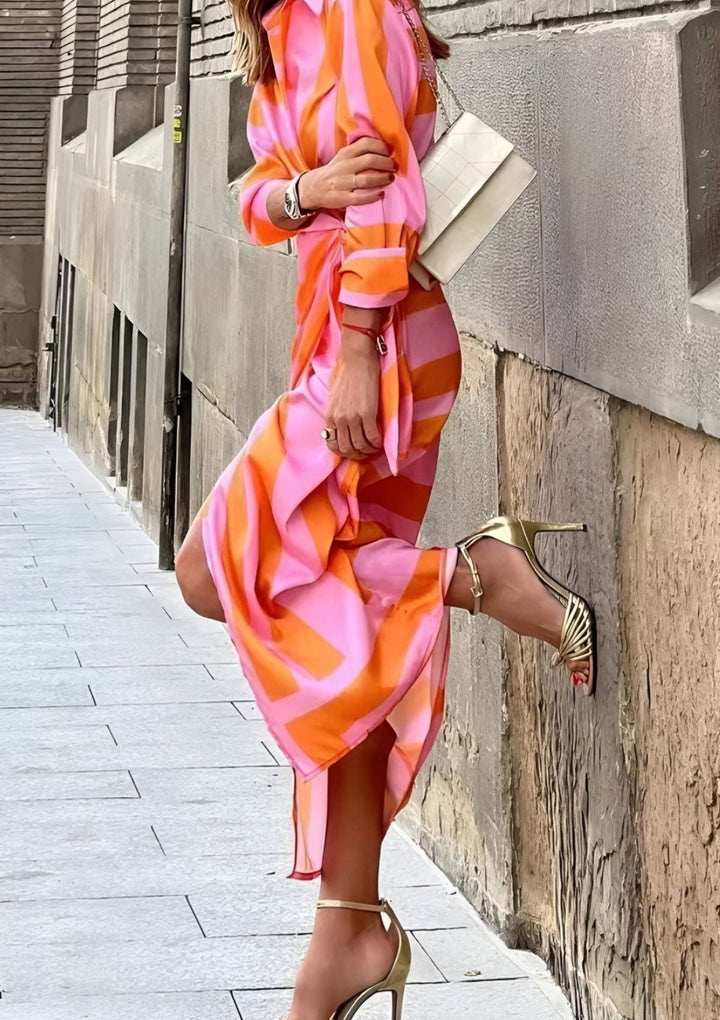 Olivia | Women's geometric wrap dress