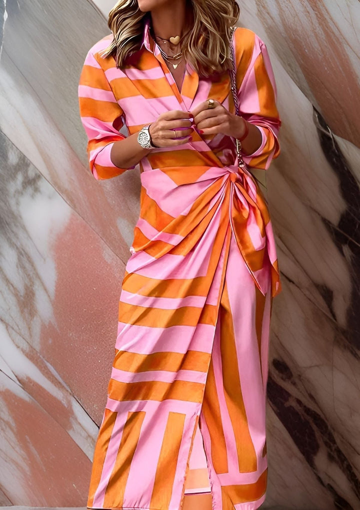Olivia | Women's geometric wrap dress