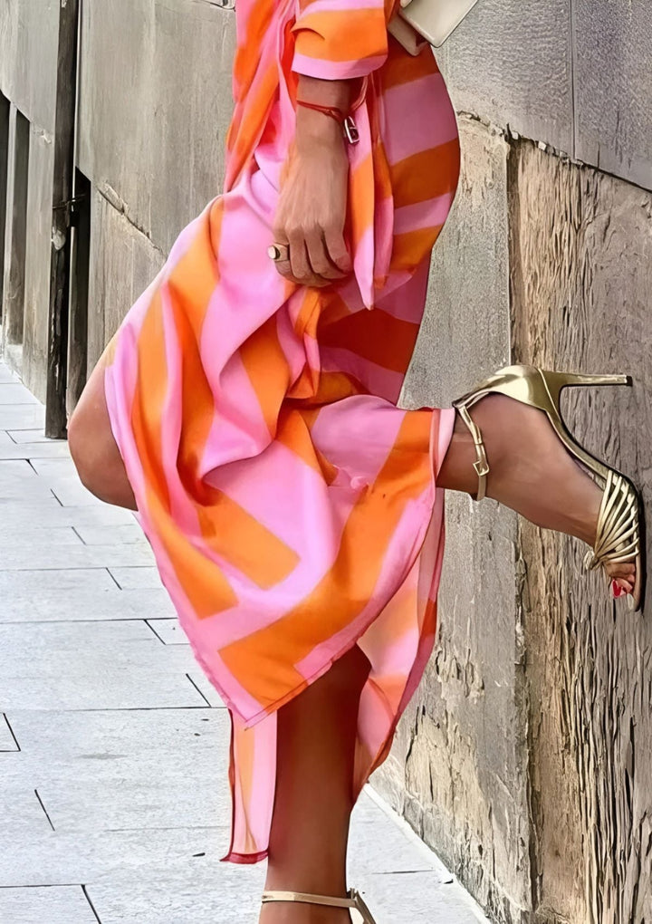 Olivia | Women's geometric wrap dress