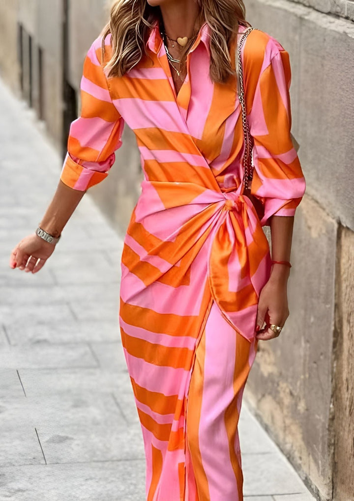 Olivia | Women's geometric wrap dress