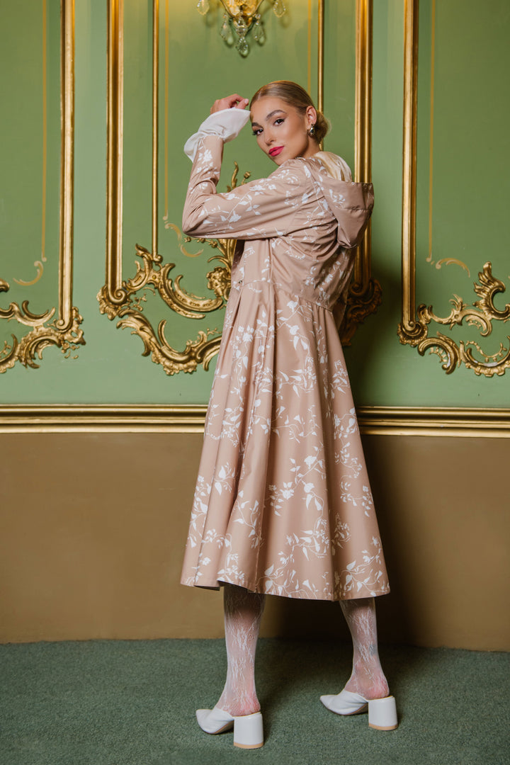 Micaela | Women’s water-resistant double-breasted trench coat with adjustable hood