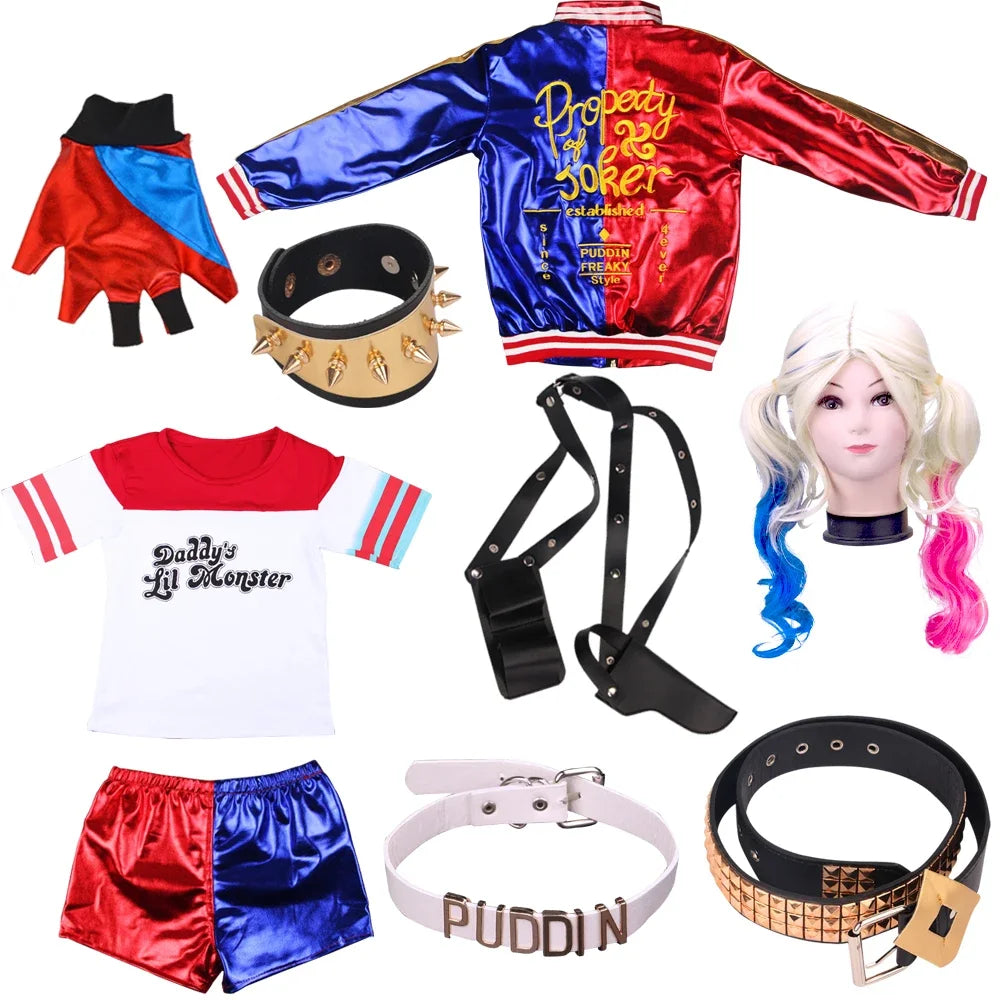 Harper | Women's harley quinn-inspired costume set