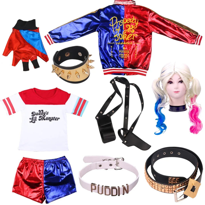 Harper | Women's harley quinn-inspired costume set