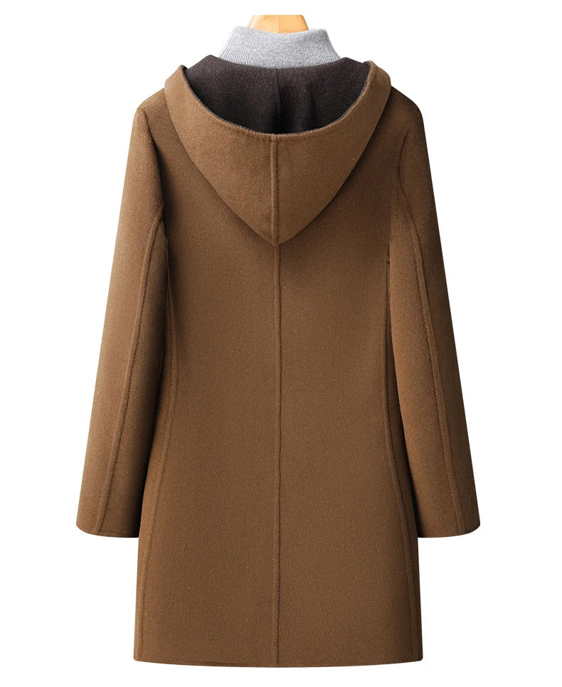 Julian | Hooded wool overcoat