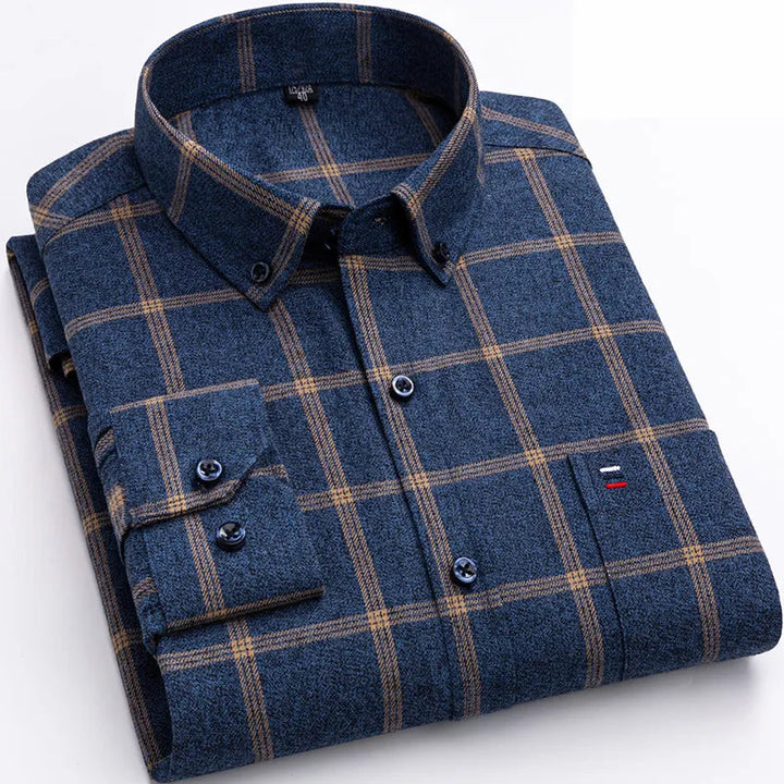 Ames | Men's checkered shirt with classic collar