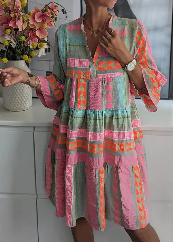 Brielle | Women’s summer dress with v-neck design