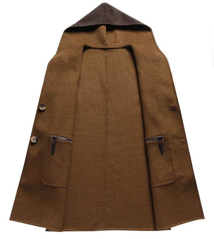 Julian | Hooded wool overcoat