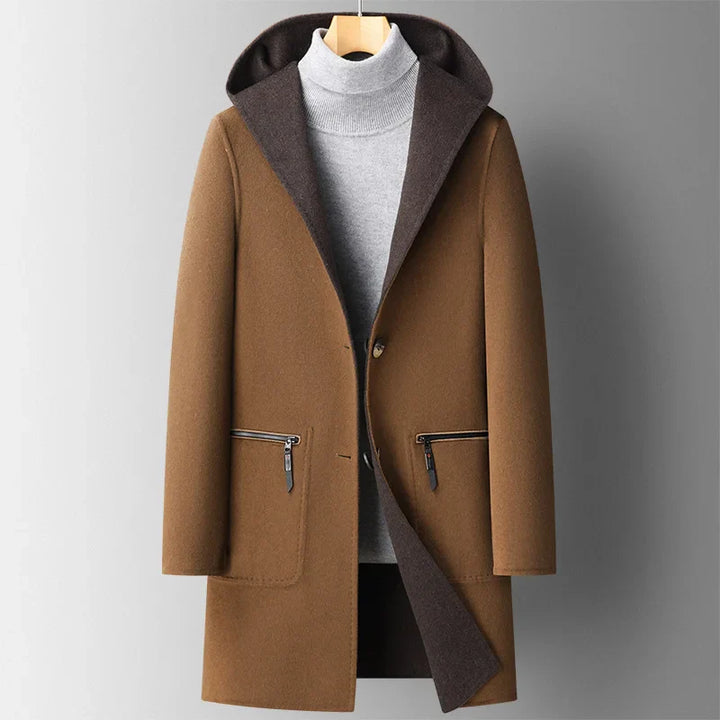 Julian | Hooded wool overcoat