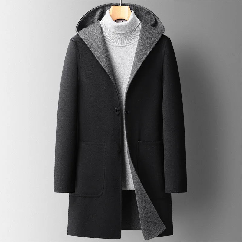 Julian | Hooded wool overcoat