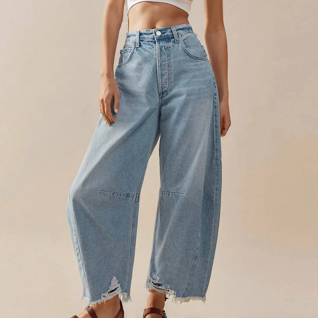 Serena | Women’s high-waist relaxed fit wide-leg jeans
