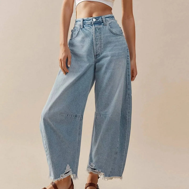 Serena | Women’s high-waist relaxed fit wide-leg jeans